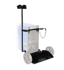 Miller Dual EZ-Change&trade; Low Cylinder Rack w/ Elevated Gun and Cable Rack #300337