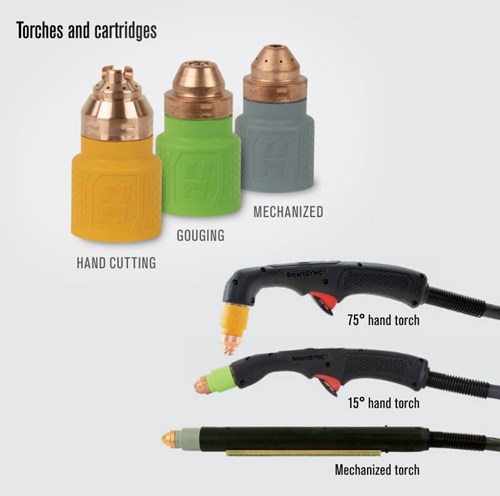 Powermax45 SYNC plasma cutter torches & consumable cartridges